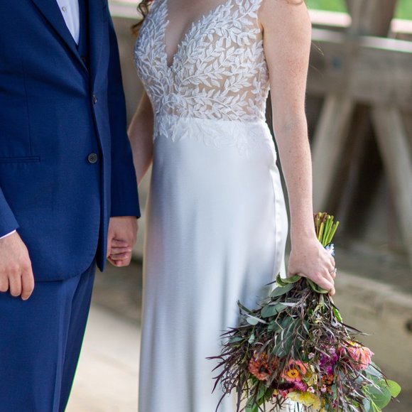 BHLDN Jenny Yoo Zola Wedding Dress, Size 6 - Picture 5 of 12